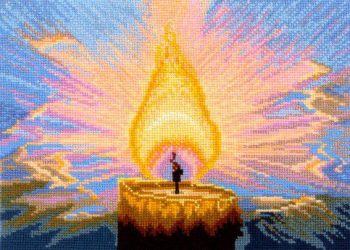 Выставка-идея «Пусть огонь свечи пасхальной души к Богу приведёт»